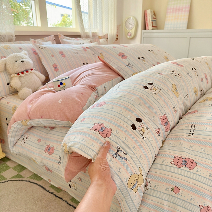 91家纺网 家纺一手货源 找家纺 拾物记 2026新款第一批12868A类全棉四件套笠宽度