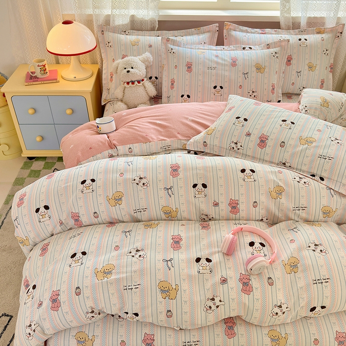 91家纺网 家纺一手货源 找家纺 拾物记 2026新款第一批12868A类全棉四件套笠宽度