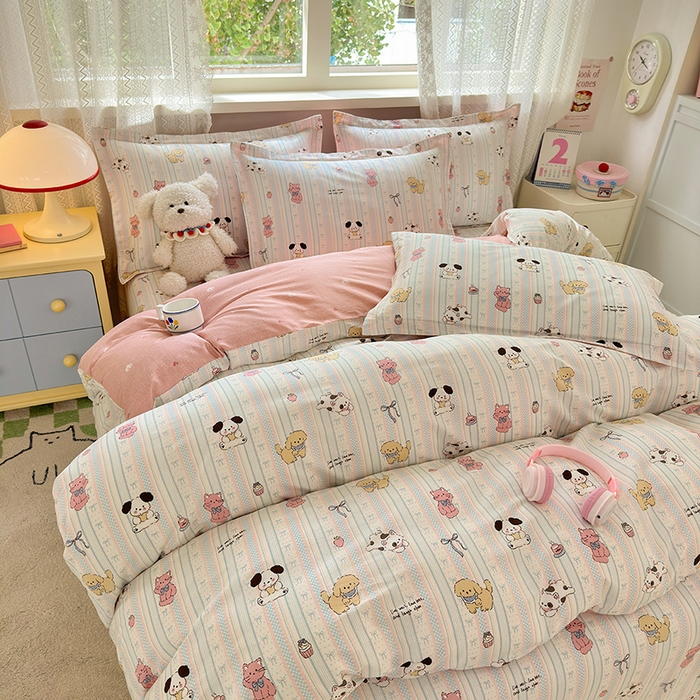 91家纺网 家纺一手货源 找家纺 拾物记 2026新款第一批12868A类全棉四件套笠宽度