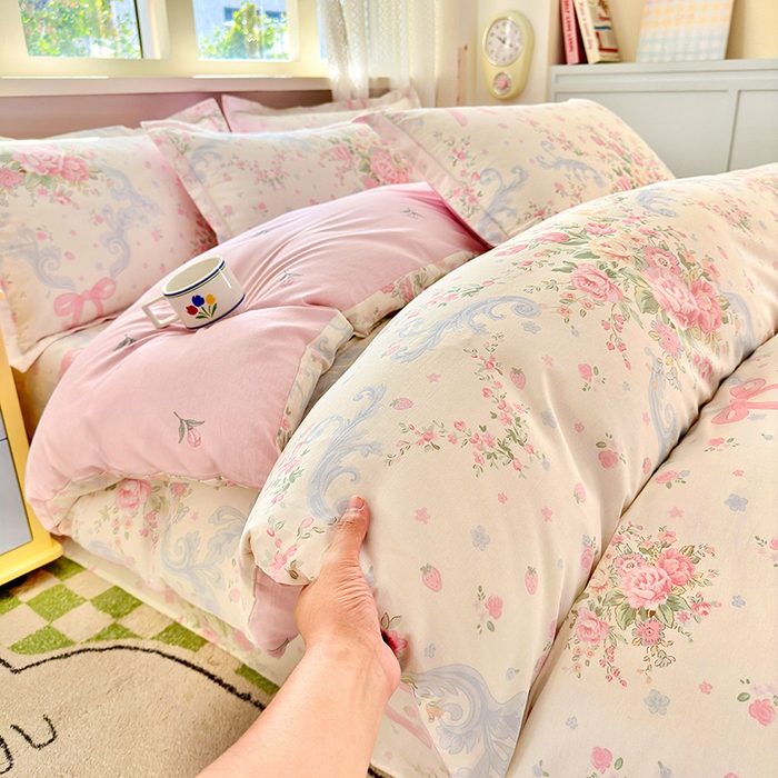 91家纺网 家纺一手货源 找家纺 拾物记 2026新款第一批12868A类全棉四件套笠宽度