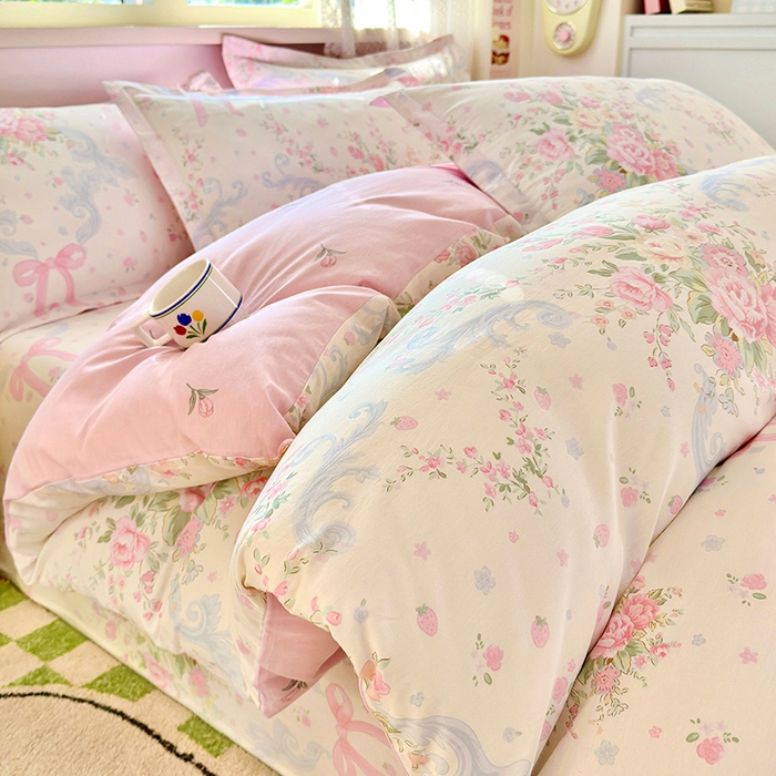 91家纺网 家纺一手货源 找家纺 拾物记 2026新款第一批12868A类全棉四件套笠宽度