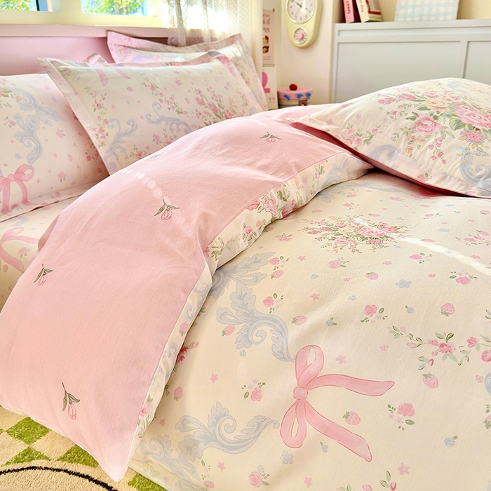 91家纺网 家纺一手货源 找家纺 拾物记 2026新款第一批12868A类全棉四件套笠宽度