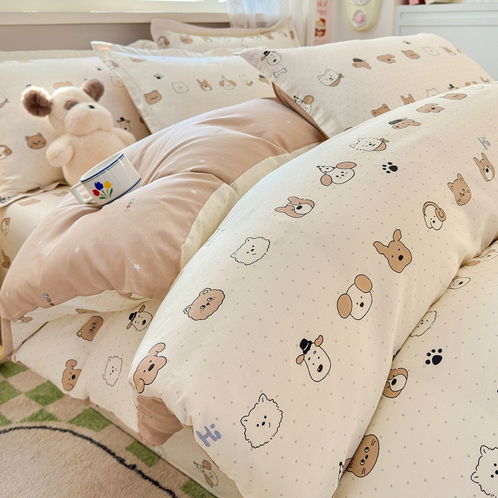 91家纺网 家纺一手货源 找家纺 拾物记 2026新款第一批12868A类全棉四件套笠宽度