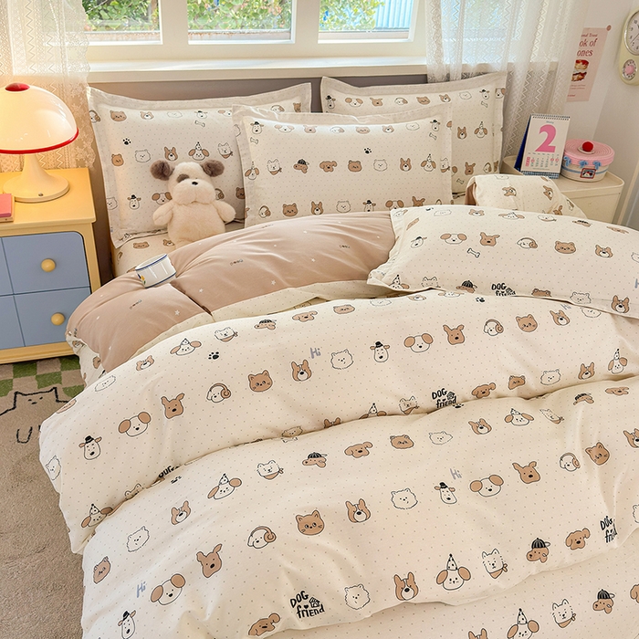 91家纺网 家纺一手货源 找家纺 拾物记 2026新款第一批12868A类全棉四件套笠宽度