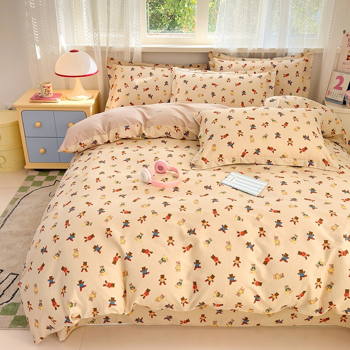 91家纺网 家纺一手货源 找家纺 拾物记 2026新款第一批12868A类全棉四件套笠宽度