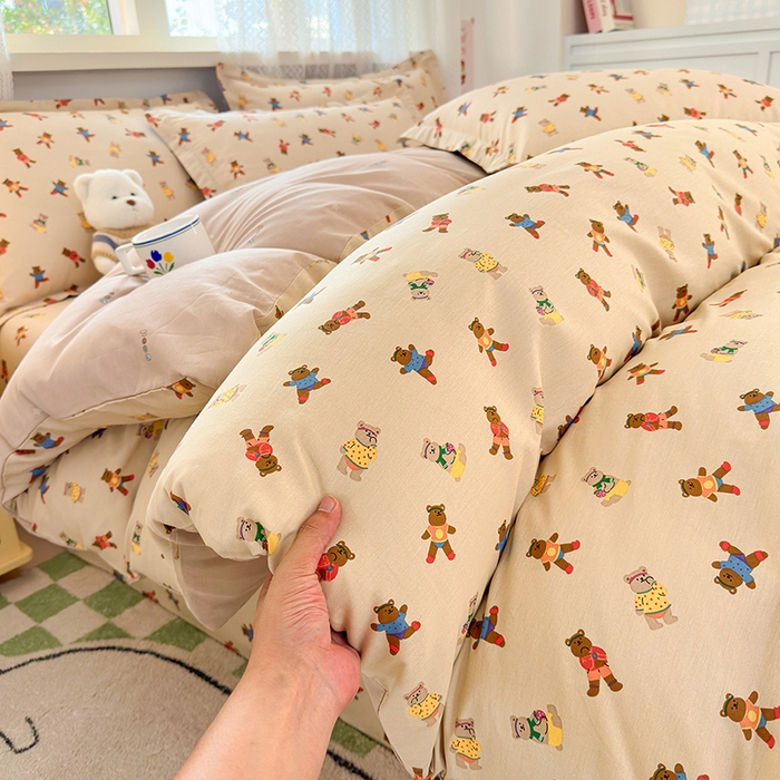 91家纺网 家纺一手货源 找家纺 拾物记 2026新款第一批12868A类全棉四件套笠宽度