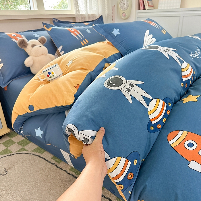 91家纺网 家纺一手货源 找家纺 拾物记 2026新款第一批12868A类全棉四件套笠宽度