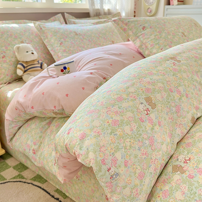 91家纺网 家纺一手货源 找家纺 拾物记 2026新款第一批12868A类全棉四件套笠宽度