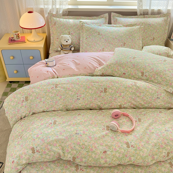 91家纺网 家纺一手货源 找家纺 拾物记 2026新款第一批12868A类全棉四件套笠宽度