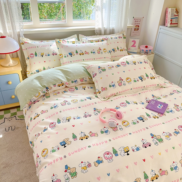 91家纺网 家纺一手货源 找家纺 拾物记 2026新款第一批12868A类全棉四件套笠宽度