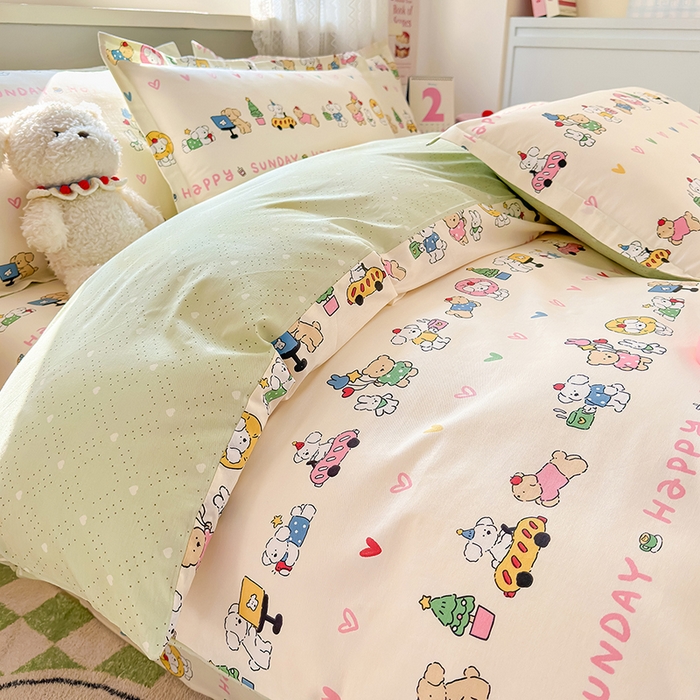 91家纺网 家纺一手货源 找家纺 拾物记 2026新款第一批12868A类全棉四件套笠宽度