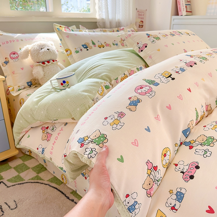 91家纺网 家纺一手货源 找家纺 拾物记 2026新款第一批12868A类全棉四件套笠宽度