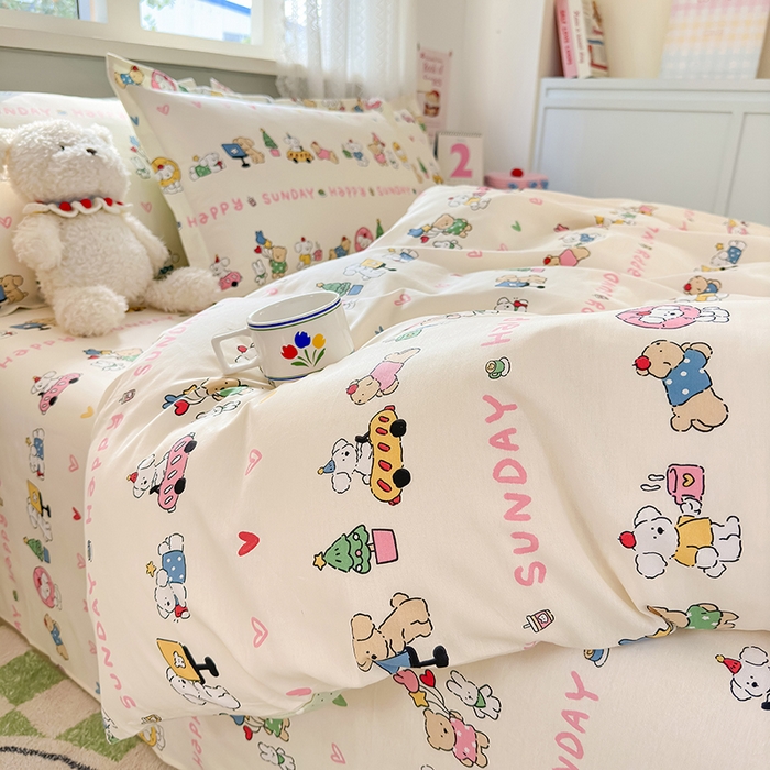 91家纺网 家纺一手货源 找家纺 拾物记 2026新款第一批12868A类全棉四件套笠宽度