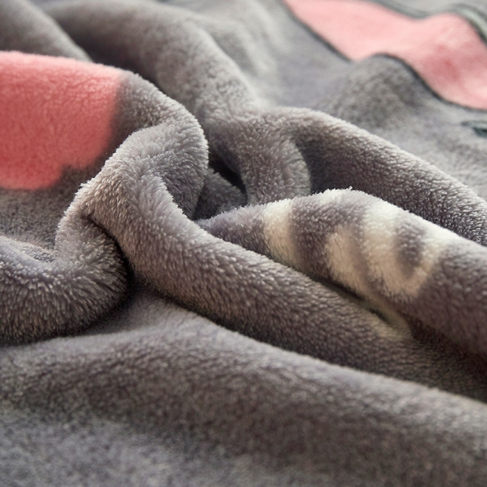 91家纺网 家纺一手货源 找家纺 益利多 2026新款160克法莱绒毛毯水晶绒外贸跨境盖毯珊瑚绒可单个压缩 小飞象