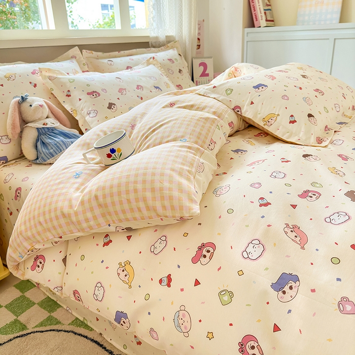 91家纺网 家纺一手货源 找家纺 拾物记 2026新款第一批12868A类全棉四件套笠宽度