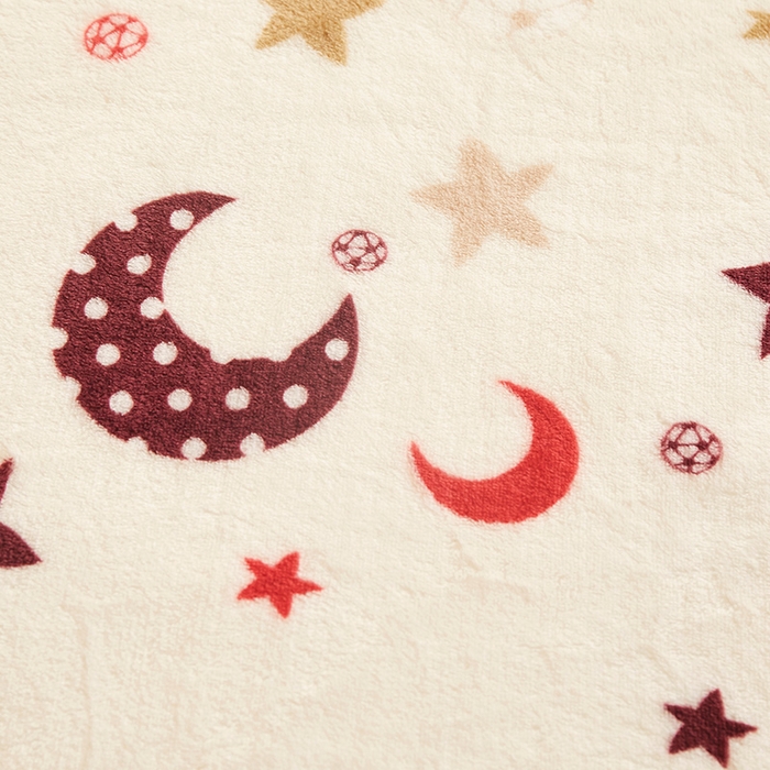 91家纺网 家纺一手货源 找家纺 益利多 2026新款160克法莱绒毛毯水晶绒外贸跨境盖毯珊瑚绒可单个压缩 星月时光