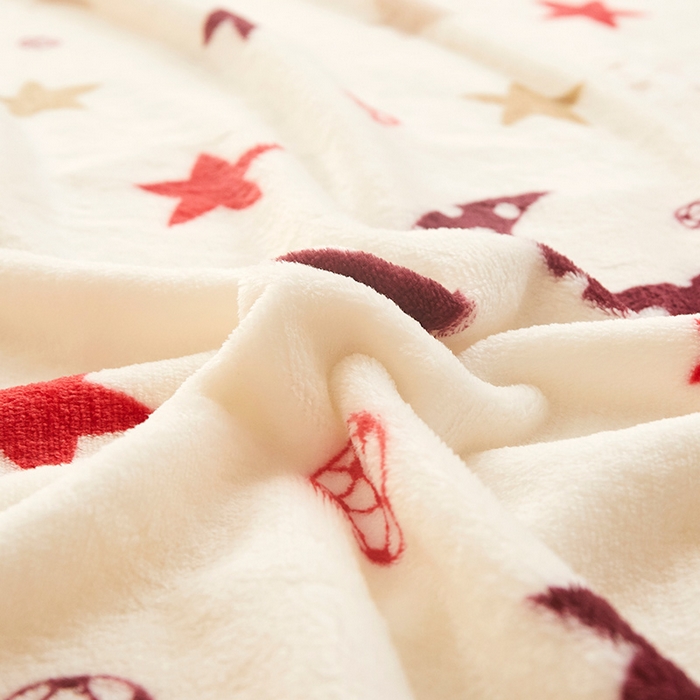 91家纺网 家纺一手货源 找家纺 益利多 2026新款160克法莱绒毛毯水晶绒外贸跨境盖毯珊瑚绒可单个压缩 星月时光