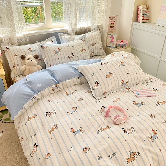 91家纺网 家纺一手货源 找家纺 拾物记 2026新款第一批12868A类全棉四件套笠宽度