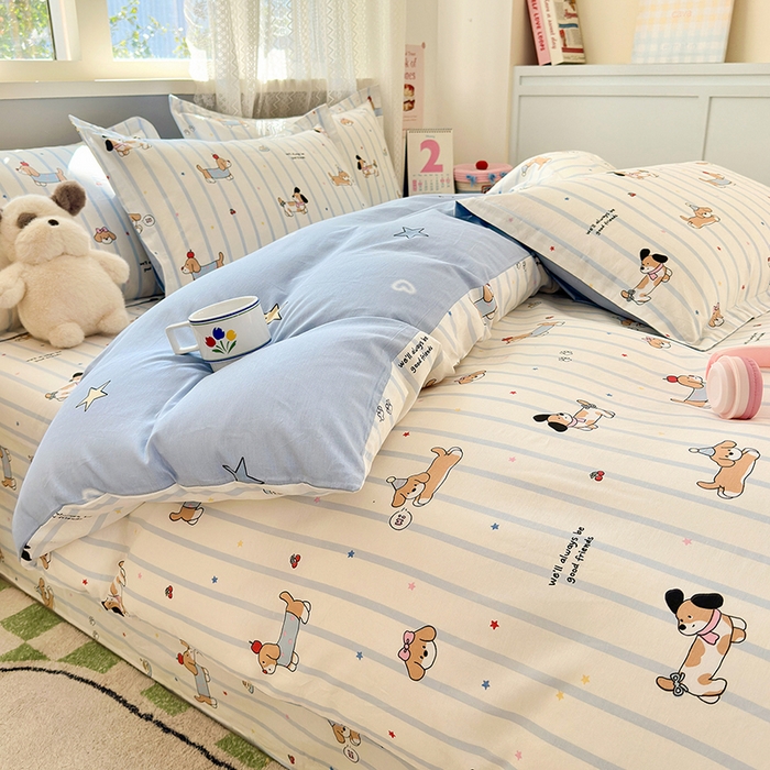 91家纺网 家纺一手货源 找家纺 拾物记 2026新款第一批12868A类全棉四件套笠宽度