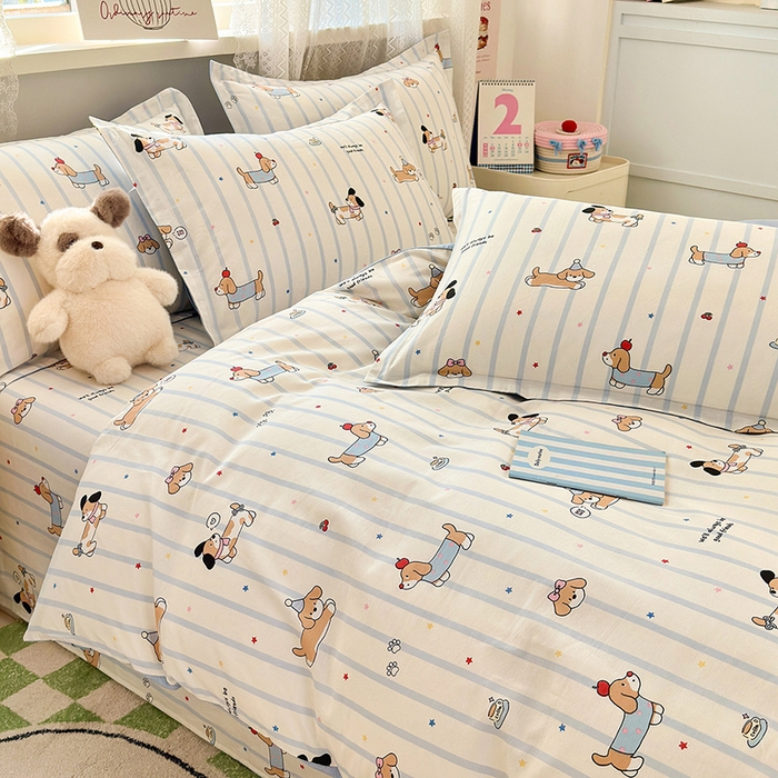 91家纺网 家纺一手货源 找家纺 拾物记 2026新款第一批12868A类全棉四件套笠宽度