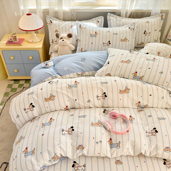 91家纺网 家纺一手货源 找家纺 拾物记 2026新款第一批12868A类全棉四件套笠宽度