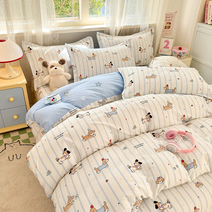 91家纺网 家纺一手货源 找家纺 拾物记 2026新款第一批12868A类全棉四件套笠宽度