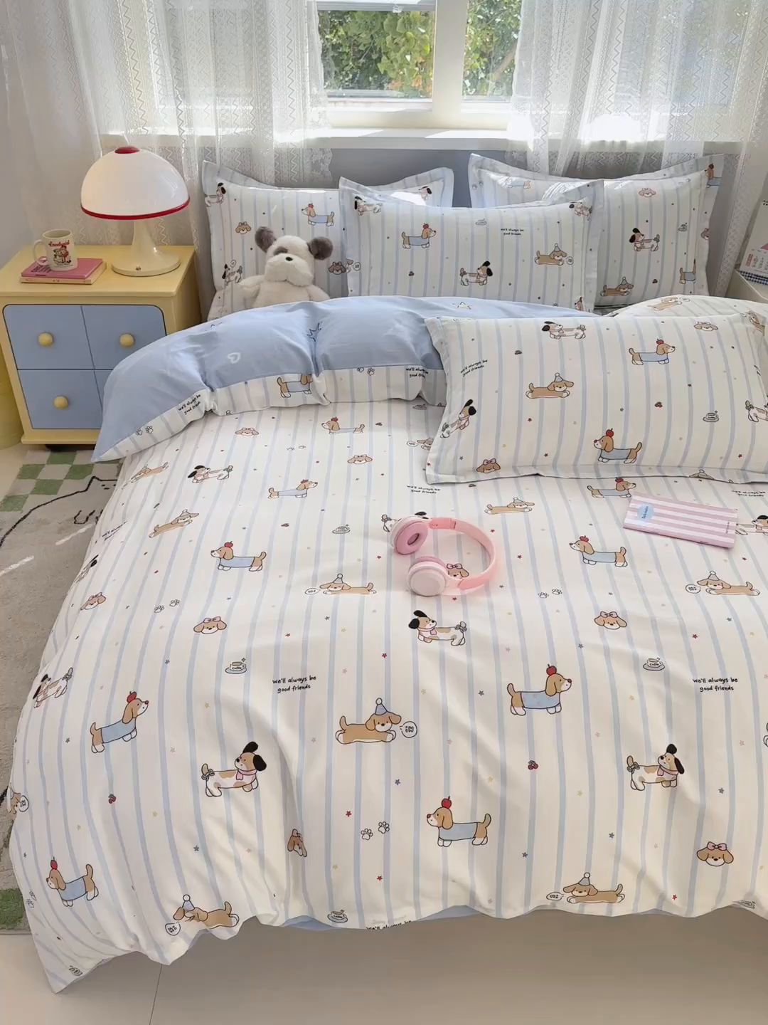 91家纺网 家纺一手货源 找家纺 拾物记 2026新款第一批12868A类全棉四件套笠宽度