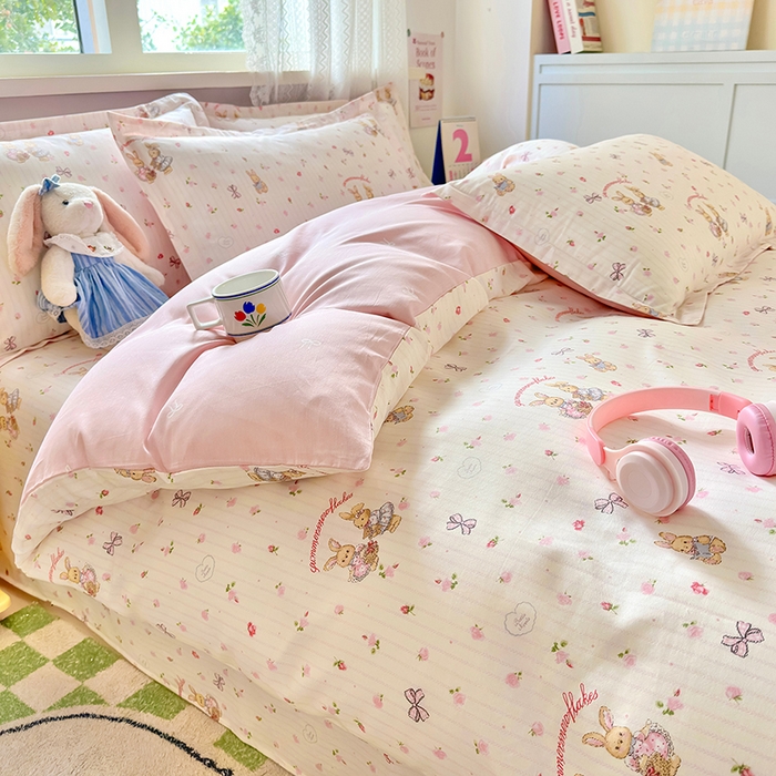 91家纺网 家纺一手货源 找家纺 拾物记 2026新款第一批12868A类全棉四件套笠宽度