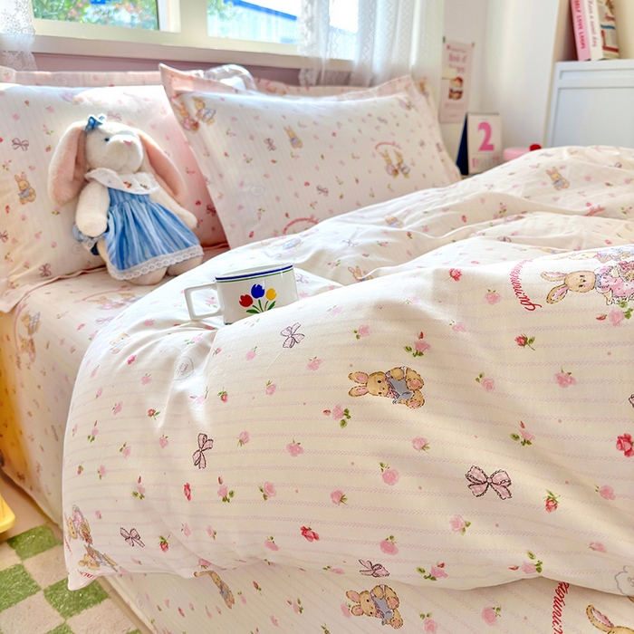 91家纺网 家纺一手货源 找家纺 拾物记 2026新款第一批12868A类全棉四件套笠宽度