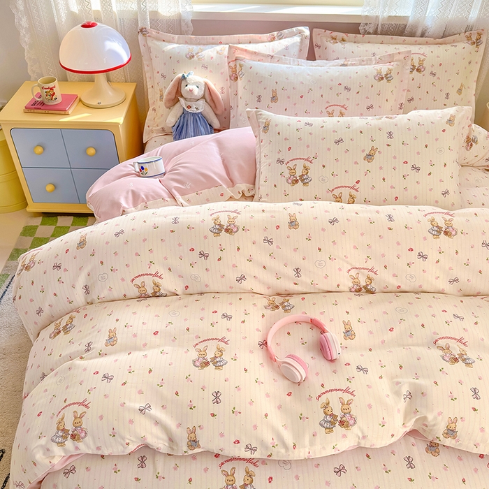 91家纺网 家纺一手货源 找家纺 拾物记 2026新款第一批12868A类全棉四件套笠宽度