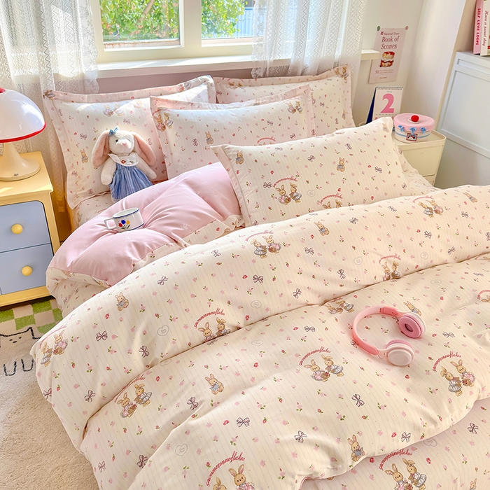 91家纺网 家纺一手货源 找家纺 拾物记 2026新款第一批12868A类全棉四件套笠宽度