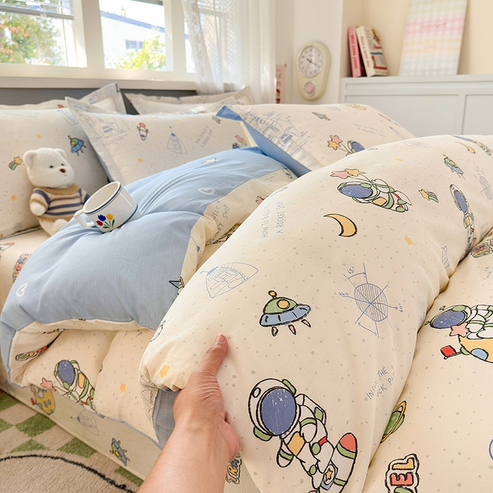 91家纺网 家纺一手货源 找家纺 拾物记 2026新款第一批12868A类全棉四件套笠宽度