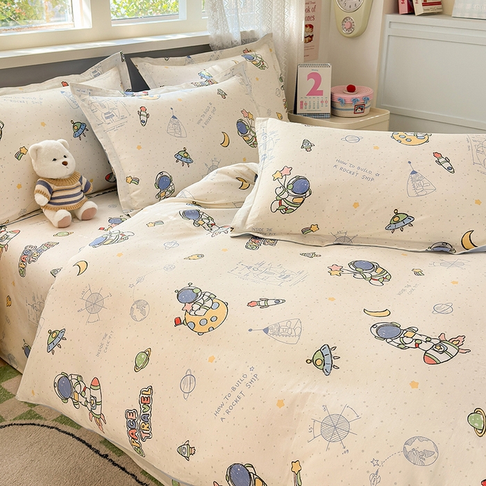 91家纺网 家纺一手货源 找家纺 拾物记 2026新款第一批12868A类全棉四件套笠宽度