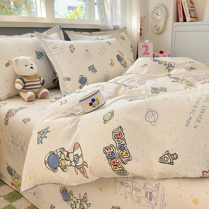 91家纺网 家纺一手货源 找家纺 拾物记 2026新款第一批12868A类全棉四件套笠宽度