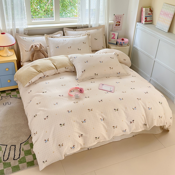 91家纺网 家纺一手货源 找家纺 拾物记 2026新款第一批12868A类全棉四件套笠宽度