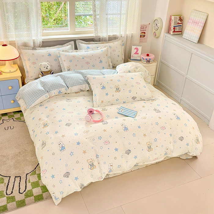 91家纺网 家纺一手货源 找家纺 拾物记 2026新款第一批12868A类全棉四件套笠宽度