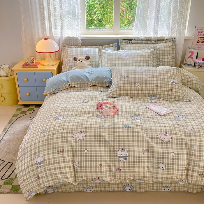 91家纺网 家纺一手货源 找家纺 拾物记 2026新款第一批12868A类全棉四件套笠宽度