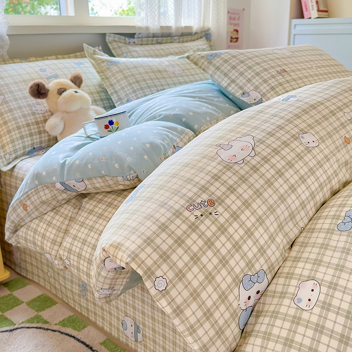 91家纺网 家纺一手货源 找家纺 拾物记 2026新款第一批12868A类全棉四件套笠宽度