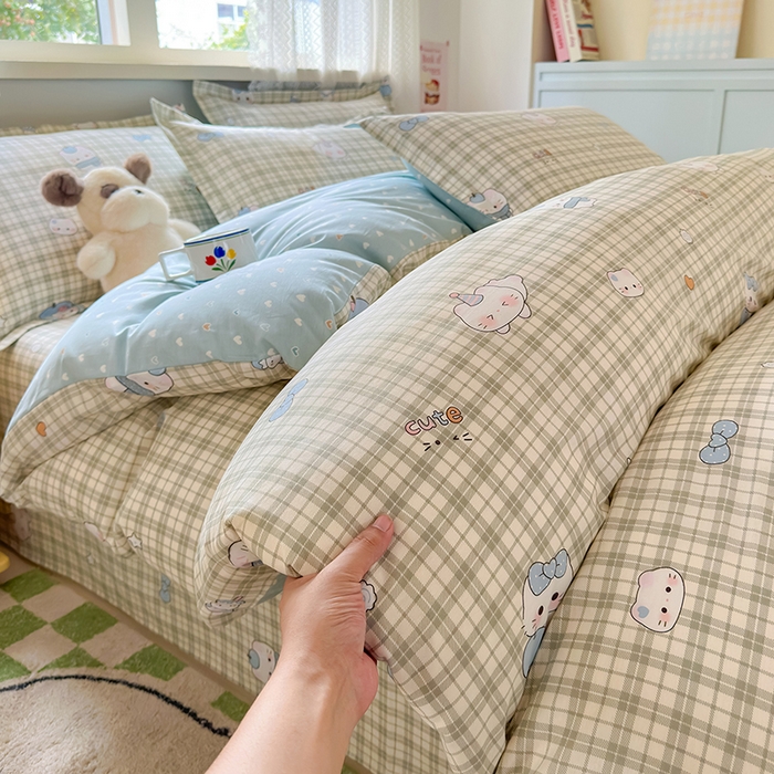 91家纺网 家纺一手货源 找家纺 拾物记 2026新款第一批12868A类全棉四件套笠宽度