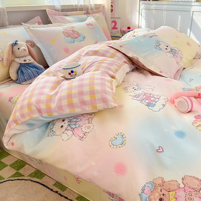 91家纺网 家纺一手货源 找家纺 拾物记 2026新款第一批12868A类全棉四件套笠宽度