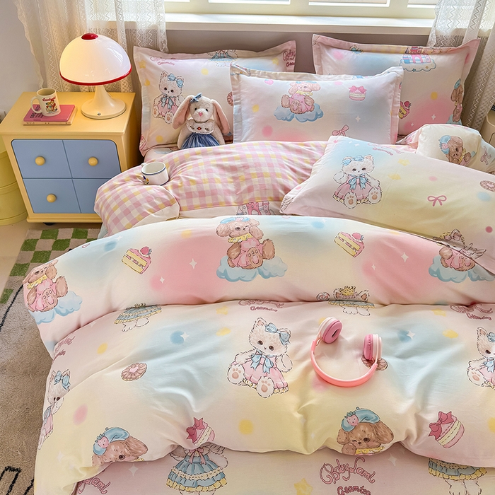 91家纺网 家纺一手货源 找家纺 拾物记 2026新款第一批12868A类全棉四件套笠宽度