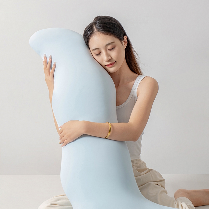 91家纺网 家纺一手货源 找家纺 （总）小米枕芯 2025新款凉感海马睡抱枕侧睡长靠枕夹腿枕