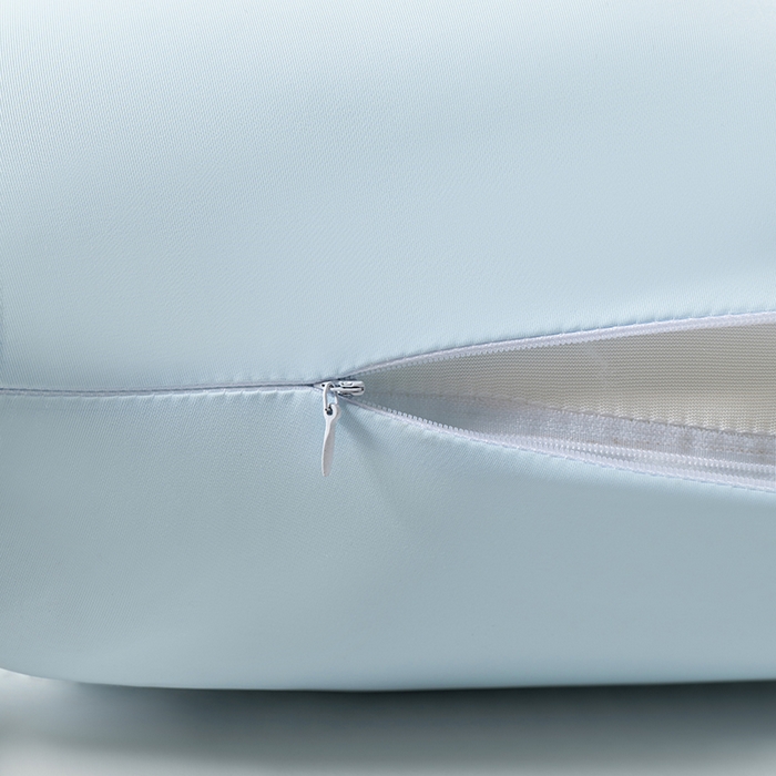 91家纺网 家纺一手货源 找家纺 小米枕芯 2025新款凉感海马睡抱枕侧睡长靠枕夹腿枕 蓝色