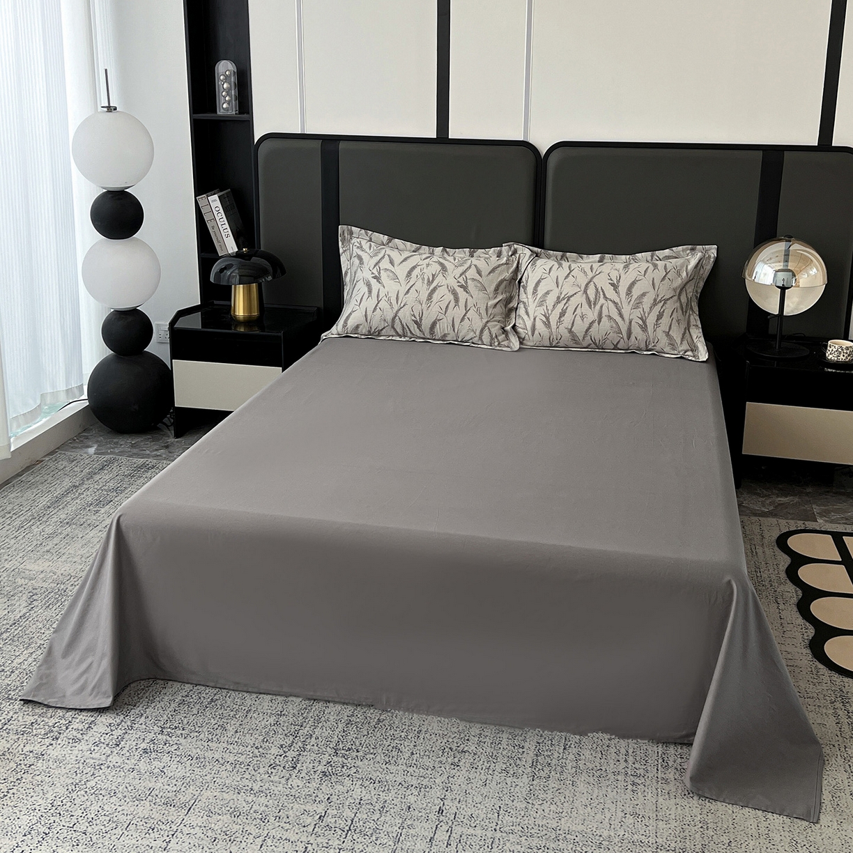 91家纺网 家纺一手货源 找家纺 （总）锦彩家居 2025新款A类60支全棉色织提花四件套-复古风系列