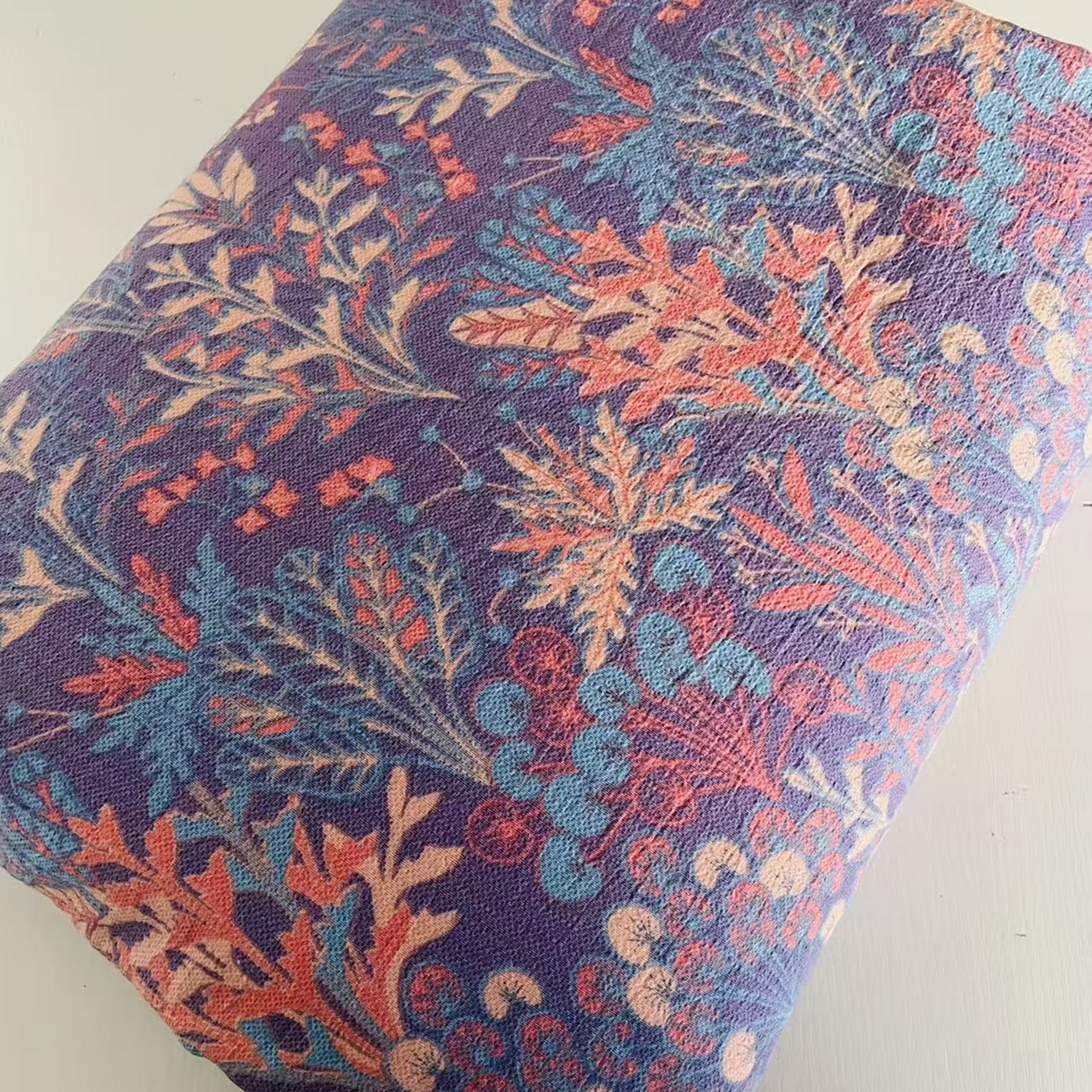 禧多家纺 2025新款双层纱提花单被罩 丁香紫