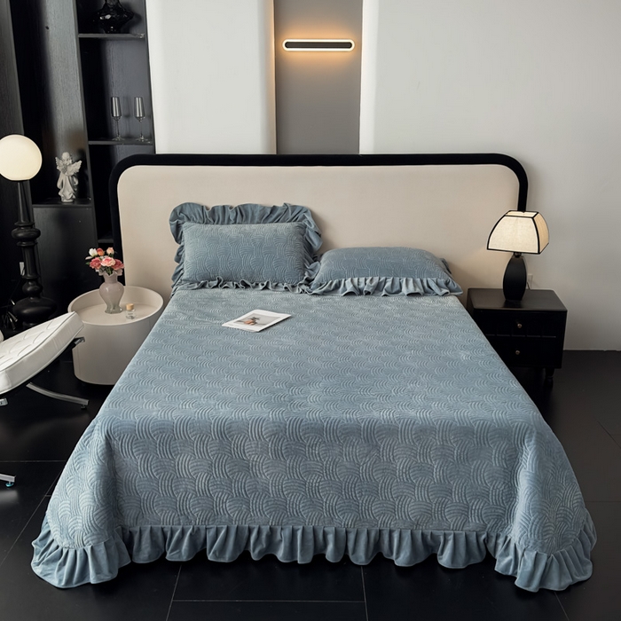 91家纺网 家纺一手货源 找家纺 爱彼家纺 2025冬季新款水晶宝宝绒单床盖床盖单件家用保暖床盖毛毯 宝宝绒床盖-浅灰