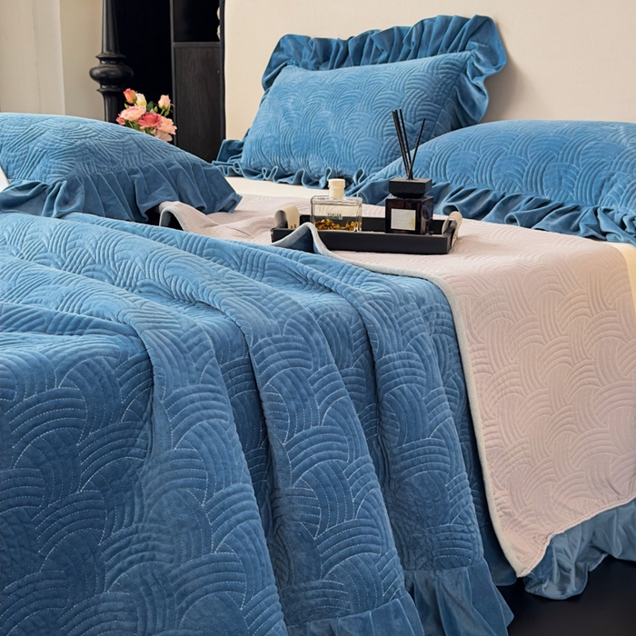 91家纺网 家纺一手货源 找家纺 爱彼家纺 2025冬季新款水晶宝宝绒单床盖床盖单件家用保暖床盖毛毯 宝宝绒床盖-宝兰