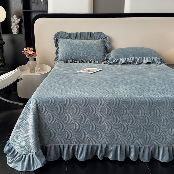 91家纺网 家纺一手货源 找家纺 爱彼家纺 2025冬季新款水晶宝宝绒单床盖床盖单件家用保暖床盖毛毯 宝宝绒床盖-浅灰