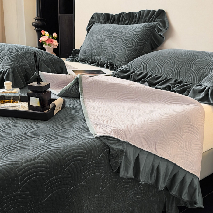 91家纺网 家纺一手货源 找家纺 爱彼家纺 2025冬季新款水晶宝宝绒单床盖床盖单件家用保暖床盖毛毯 宝宝绒床盖-深灰