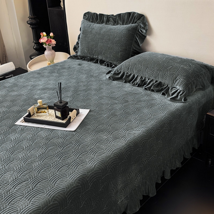 91家纺网 家纺一手货源 找家纺 爱彼家纺 2025冬季新款水晶宝宝绒单床盖床盖单件家用保暖床盖毛毯 宝宝绒床盖-深灰
